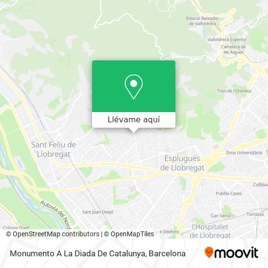 Mapa Monumento A La Diada De Catalunya