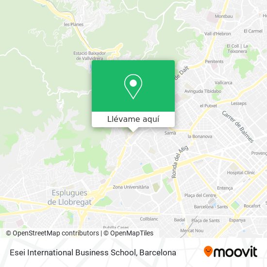 Mapa Esei International Business School