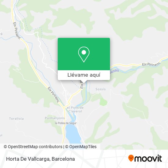 Mapa Horta De Vallcarga