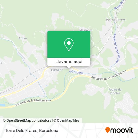 Mapa Torre Dels Frares