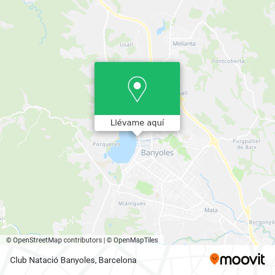 Mapa Club Natació Banyoles