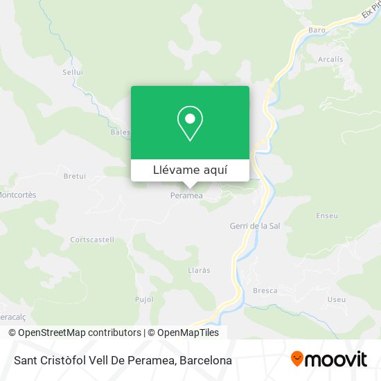 Mapa Sant Cristòfol Vell De Peramea
