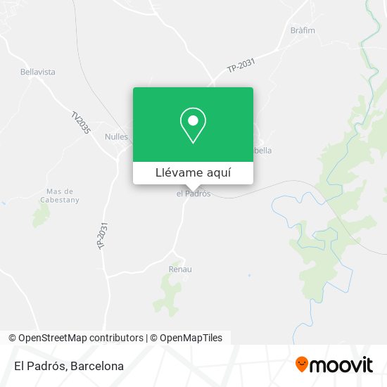 Mapa El Padrós