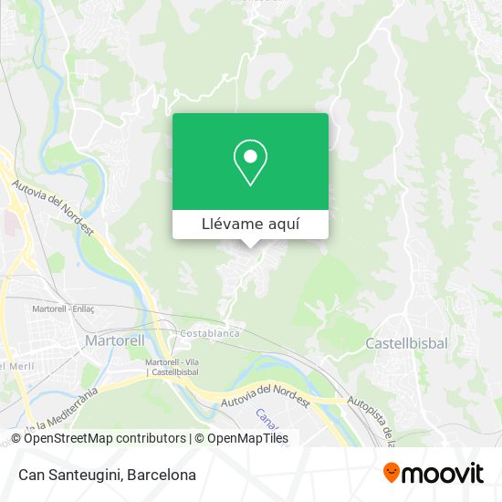 Mapa Can Santeugini