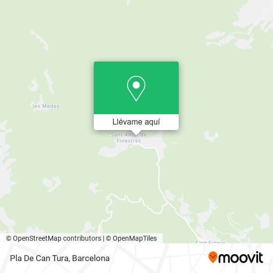 Mapa Pla De Can Tura