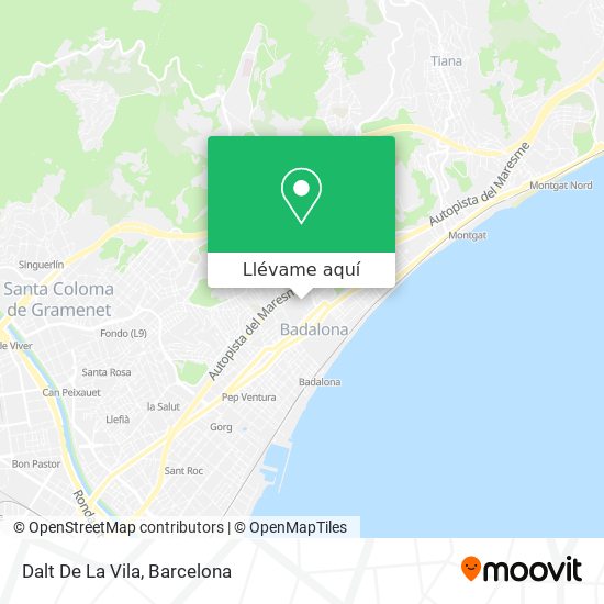 Mapa Dalt De La Vila