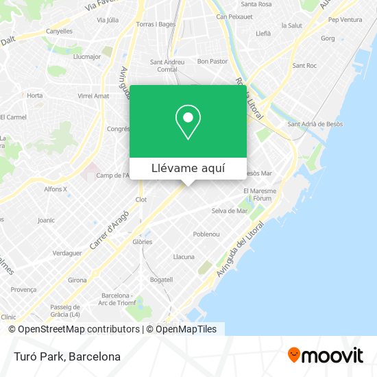 Mapa Turó Park
