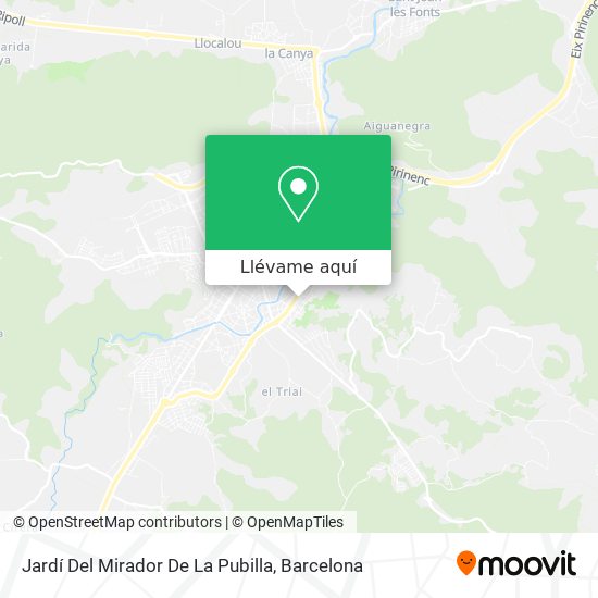 Mapa Jardí Del Mirador De La Pubilla