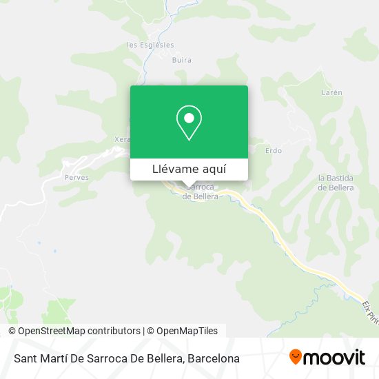 Mapa Sant Martí De Sarroca De Bellera