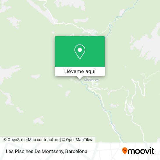 Mapa Les Piscines De Montseny