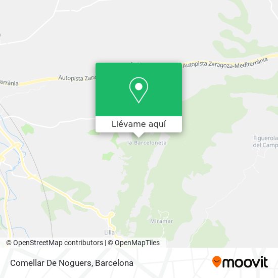 Mapa Comellar De Noguers
