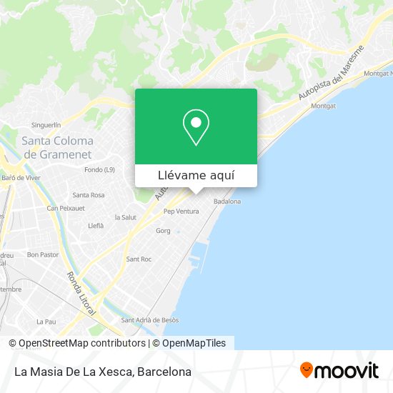 Mapa La Masia De La Xesca