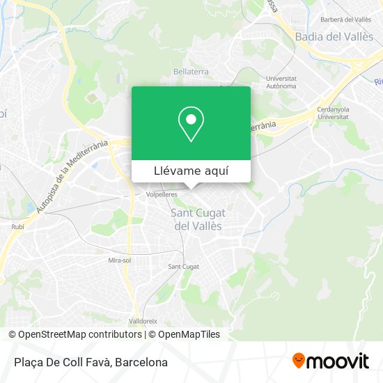 Mapa Plaça De Coll Favà