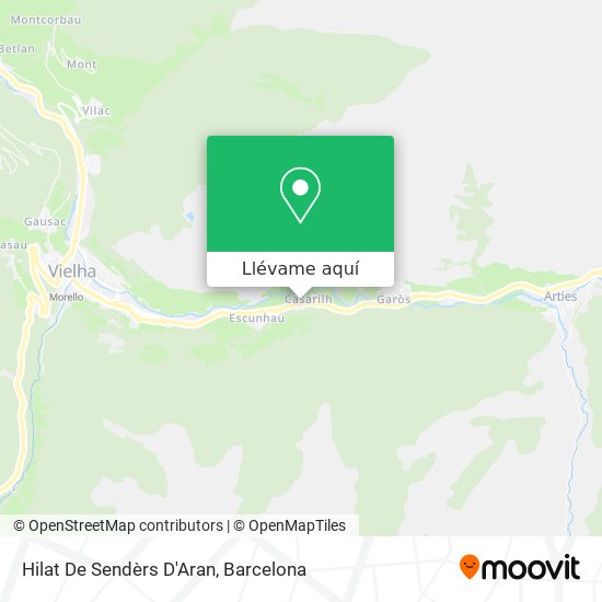 Mapa Hilat De Sendèrs D'Aran