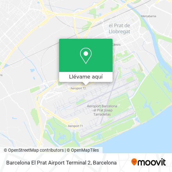 Mapa Barcelona El Prat Airport Terminal 2
