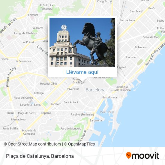 Mapa Plaça de Catalunya