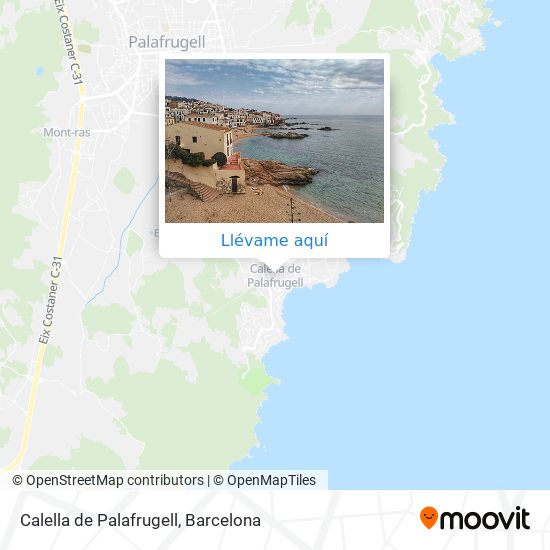 Mapa Calella de Palafrugell