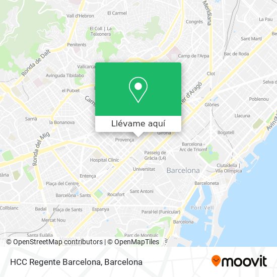 Mapa HCC Regente Barcelona