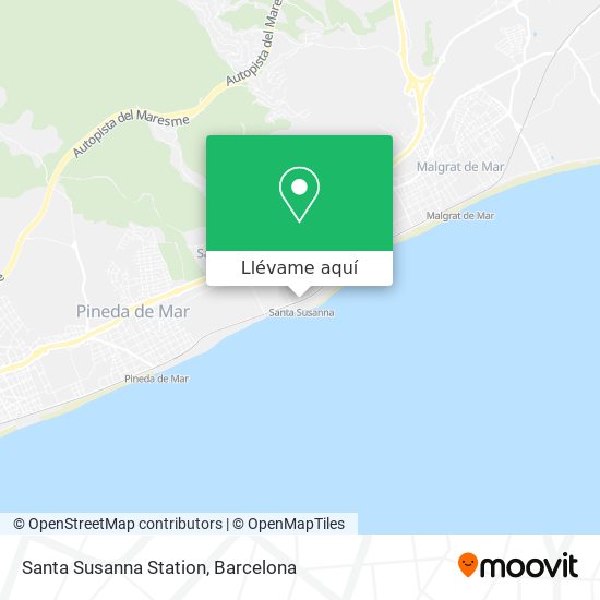 Mapa Santa Susanna Station