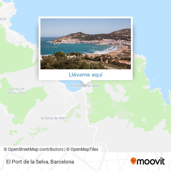 Mapa El Port de la Selva