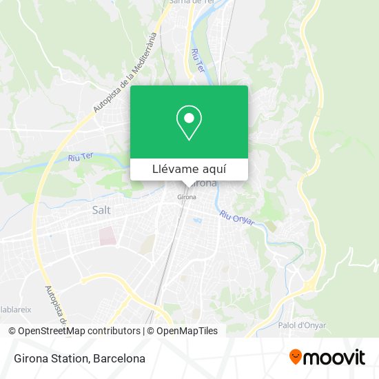 Mapa Girona Station
