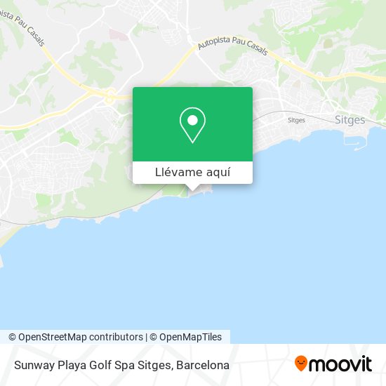 Mapa Sunway Playa Golf Spa Sitges