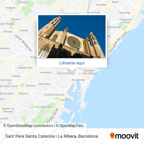 Mapa Sant Pere Santa Caterina i La Ribera