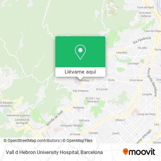 Mapa Vall d Hebron University Hospital