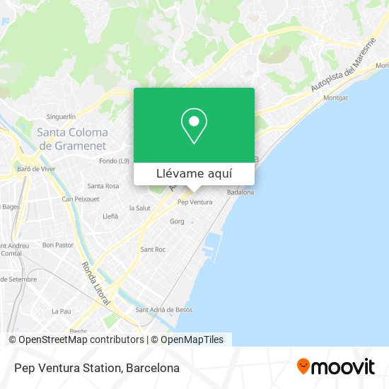 Mapa Pep Ventura Station