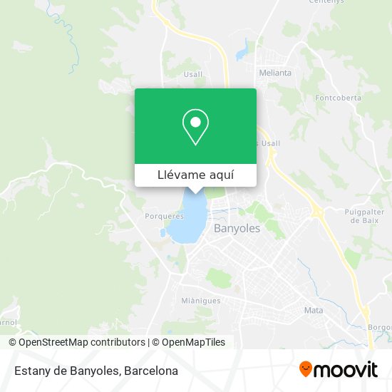 Mapa Estany de Banyoles