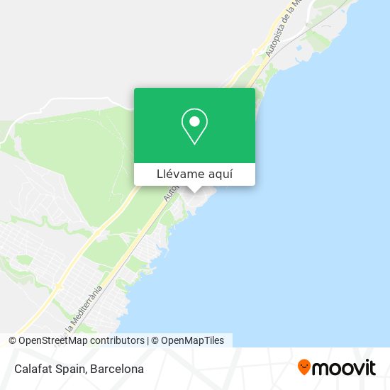 Mapa Calafat Spain