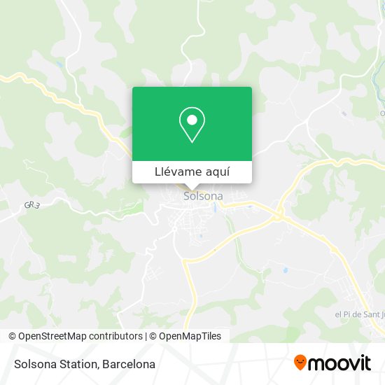Mapa Solsona Station