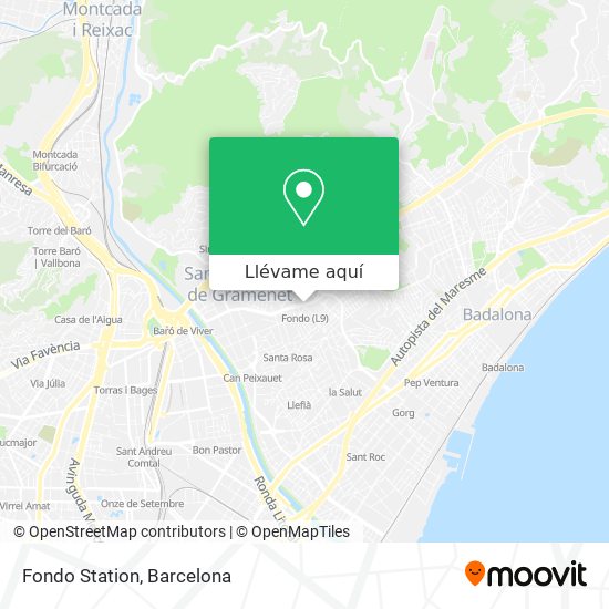 Mapa Fondo Station