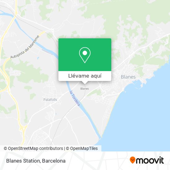 Mapa Blanes Station