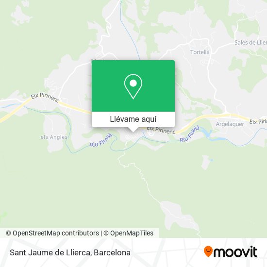 Mapa Sant Jaume de Llierca