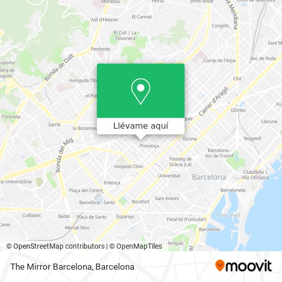 Mapa The Mirror Barcelona