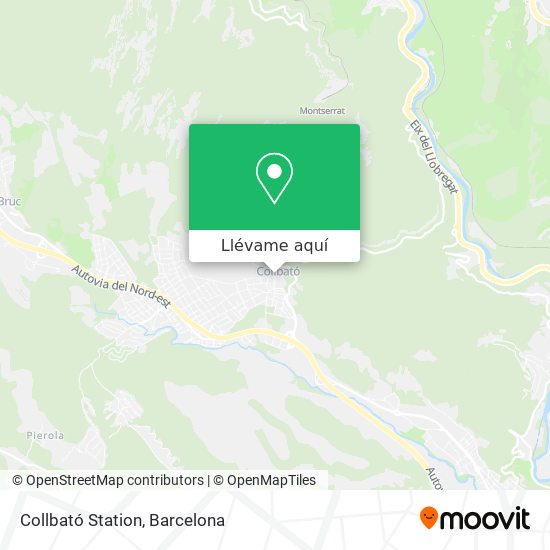 Mapa Collbató Station