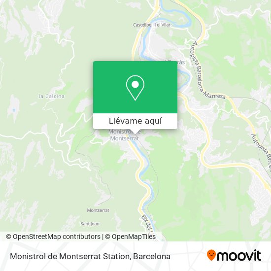 Mapa Monistrol de Montserrat Station