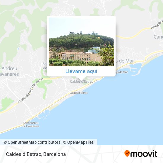 Mapa Caldes d Estrac