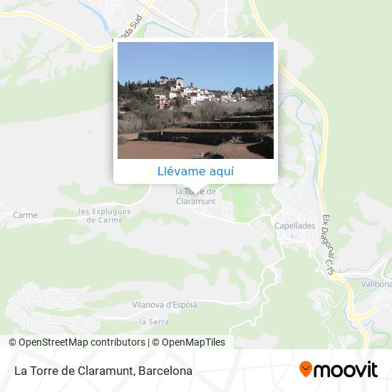 Mapa La Torre de Claramunt