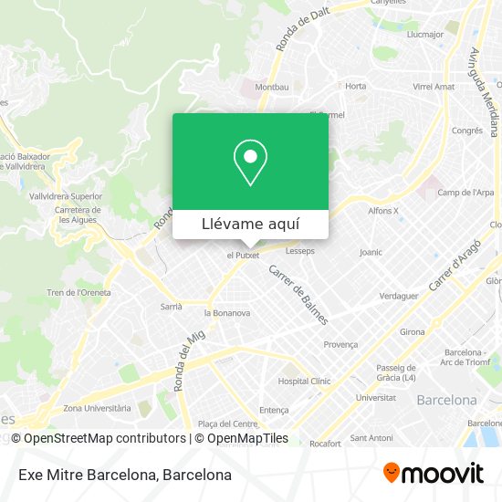 Mapa Exe Mitre Barcelona