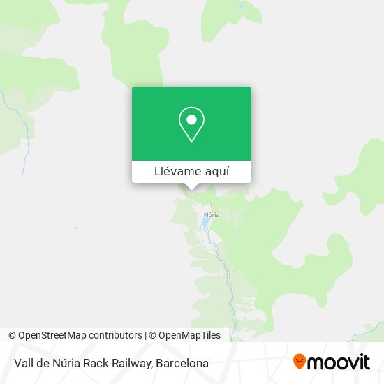 Mapa Vall de Núria Rack Railway