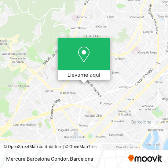 Mapa Mercure Barcelona Condor