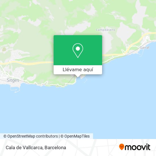 Mapa Cala de Vallcarca