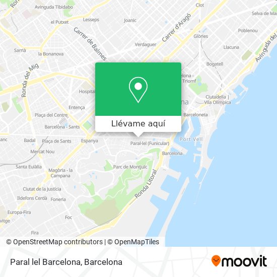 Mapa Paral lel Barcelona
