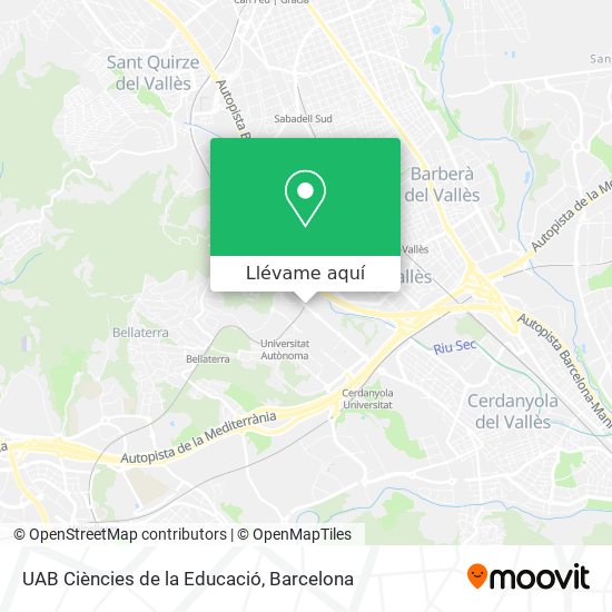 Mapa UAB Ciències de la Educació