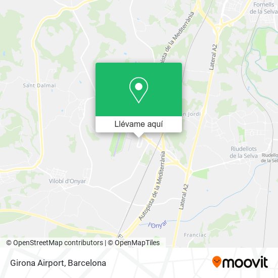 Mapa Girona Airport