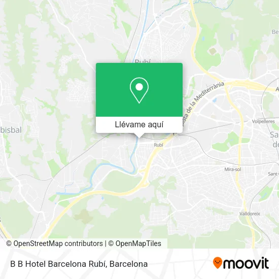 Mapa B B Hotel Barcelona Rubí
