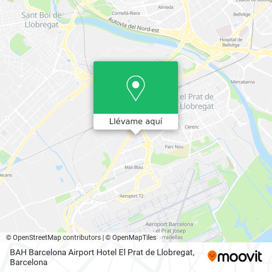 Mapa BAH Barcelona Airport Hotel El Prat de Llobregat