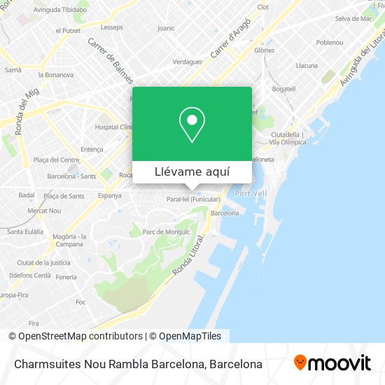 Mapa Charmsuites Nou Rambla Barcelona